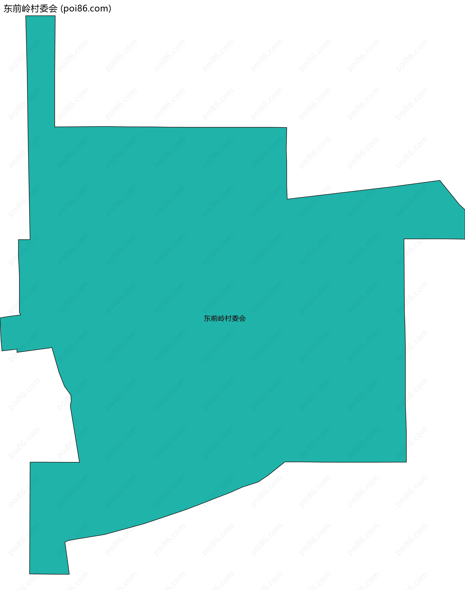 东前岭村委会边界地图