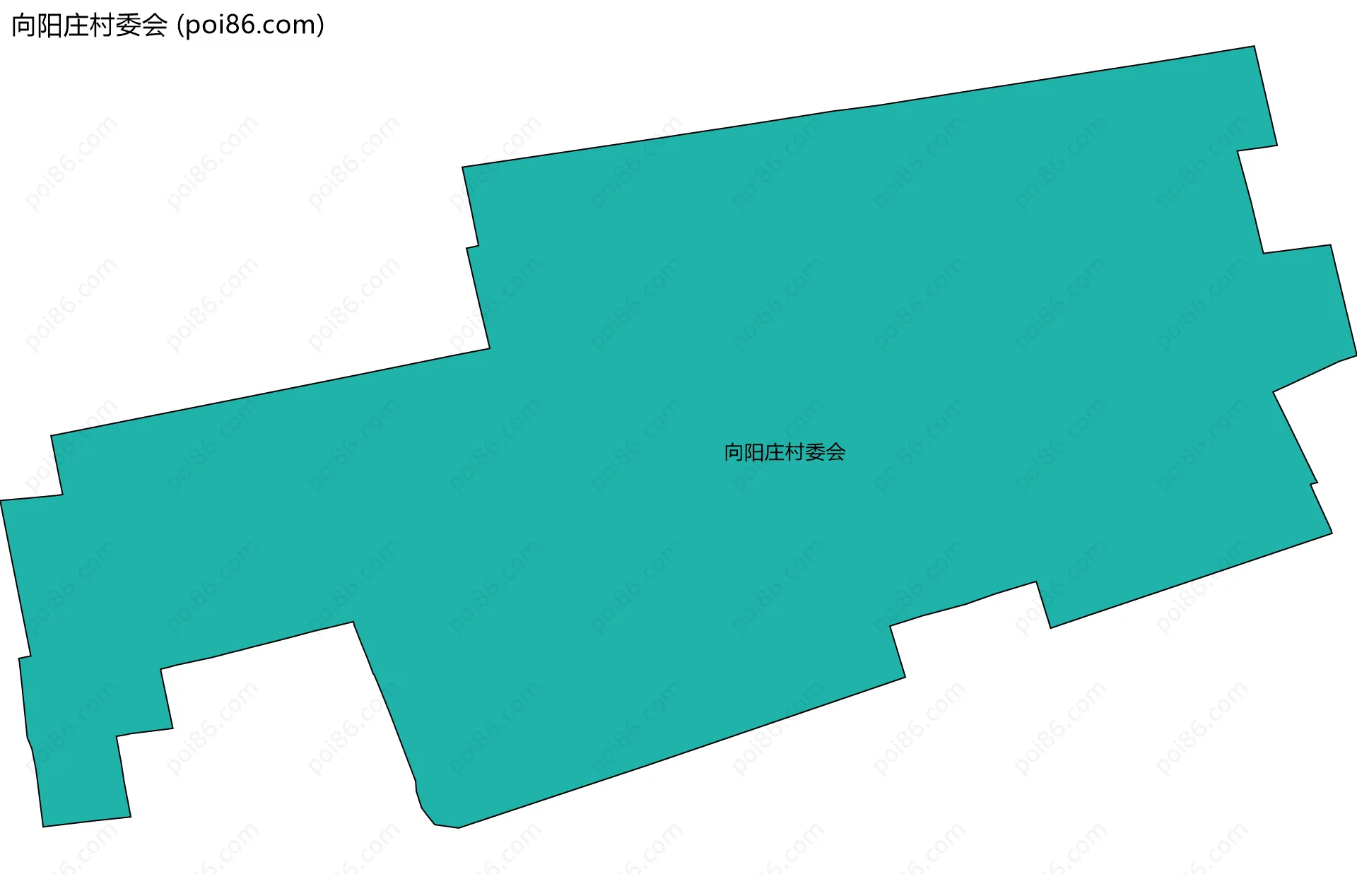 向阳庄村委会边界地图