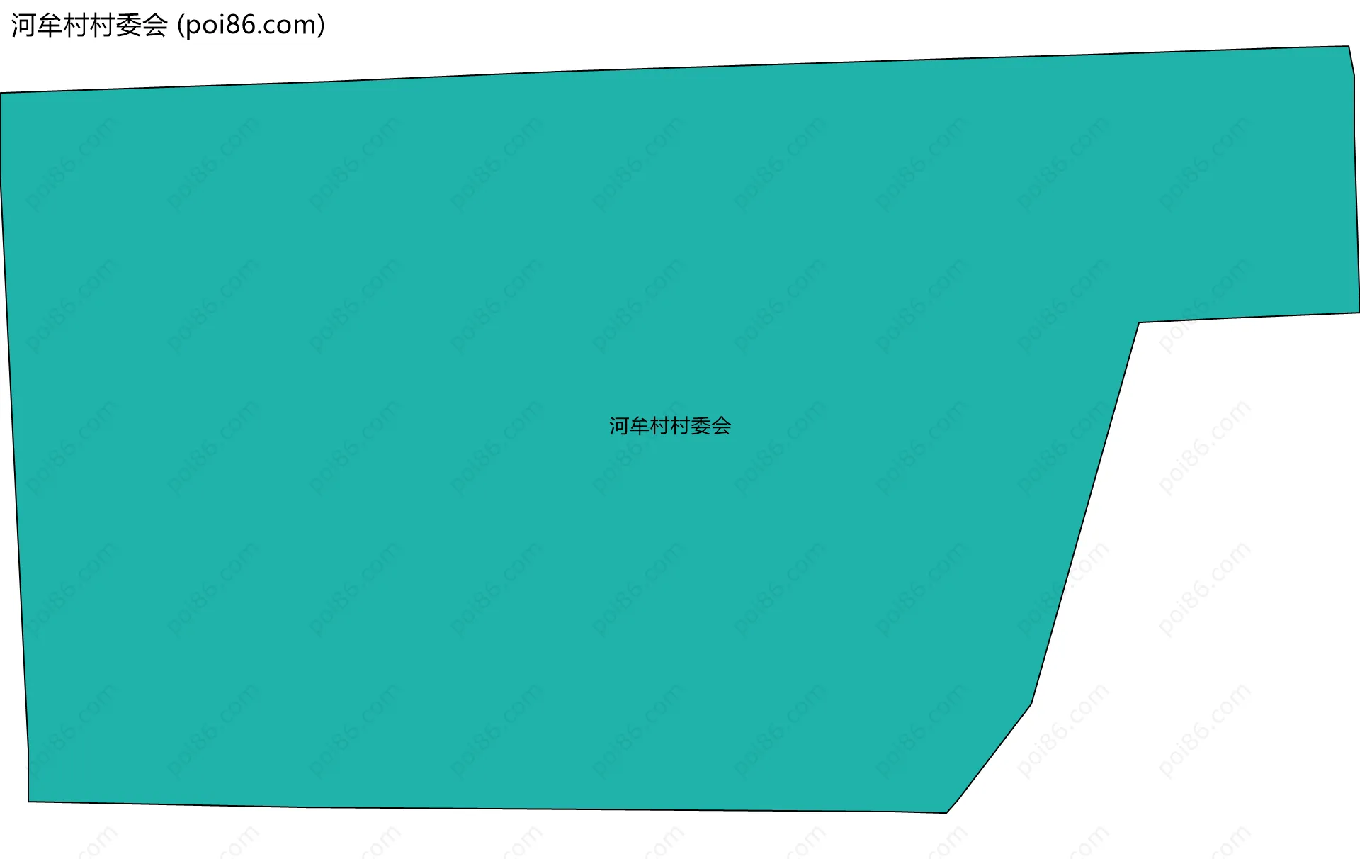 河牟村村委会边界地图