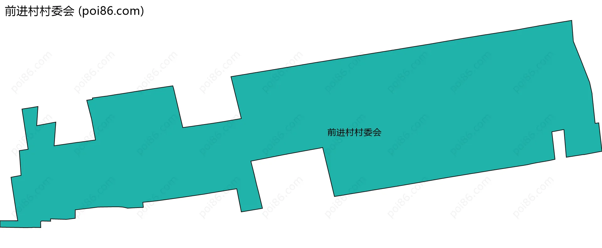 前进村村委会边界地图