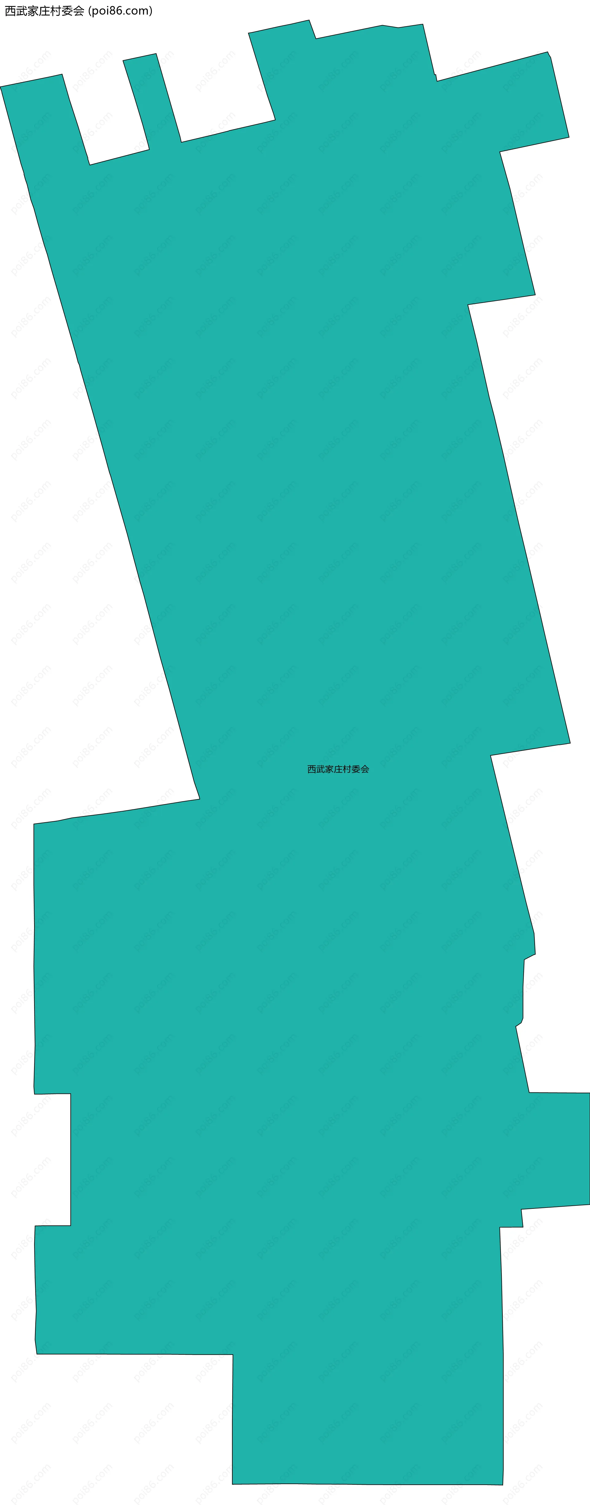 西武家庄村委会边界地图