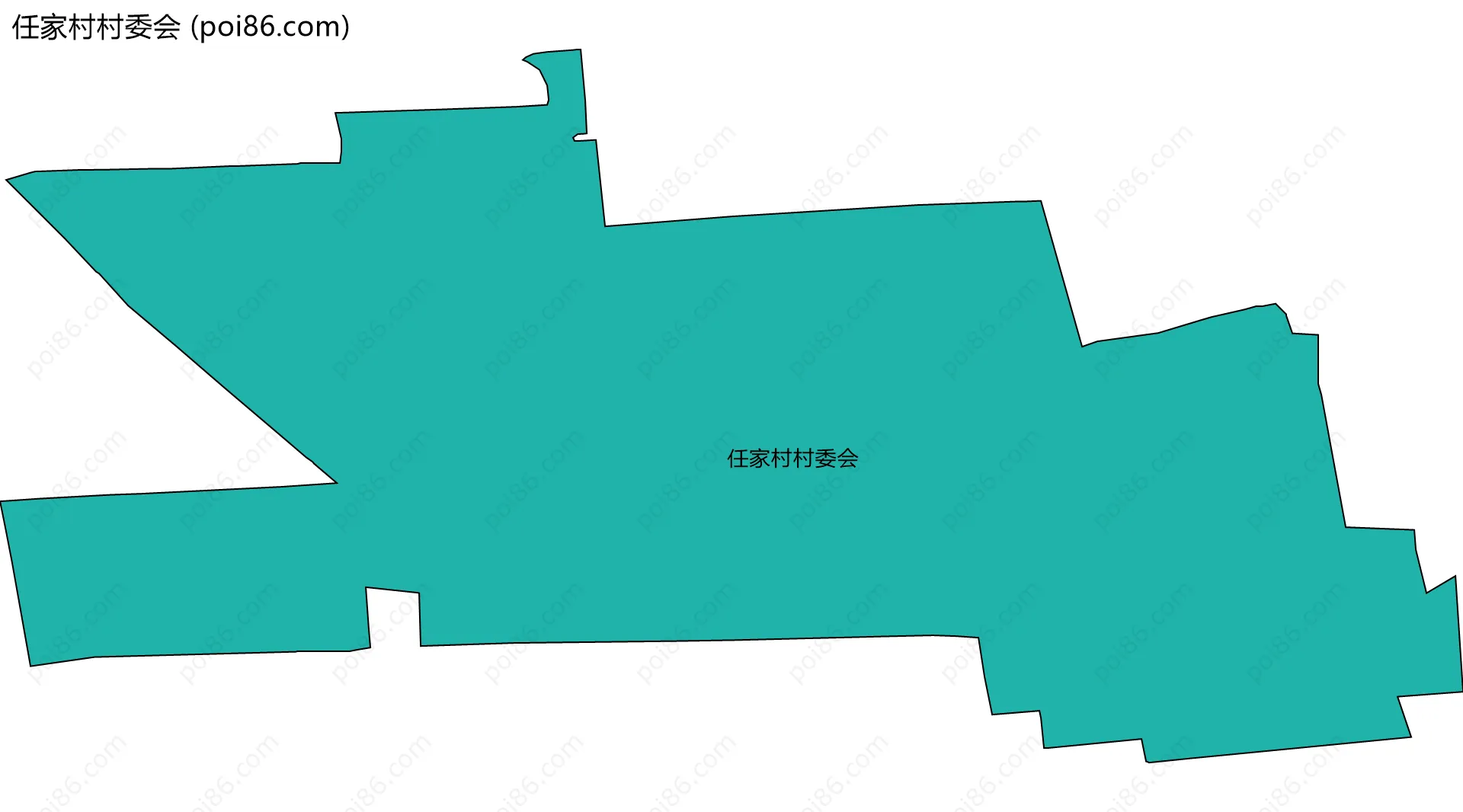 任家村村委会边界地图