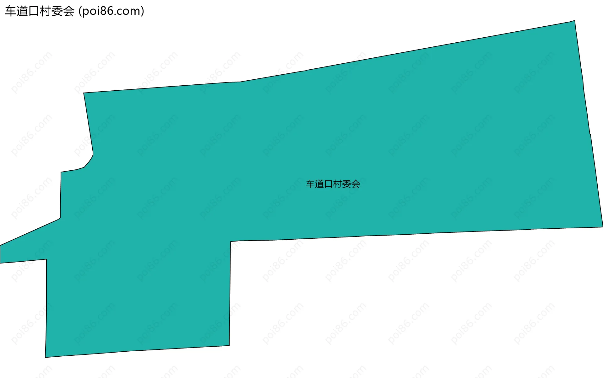车道口村委会边界地图