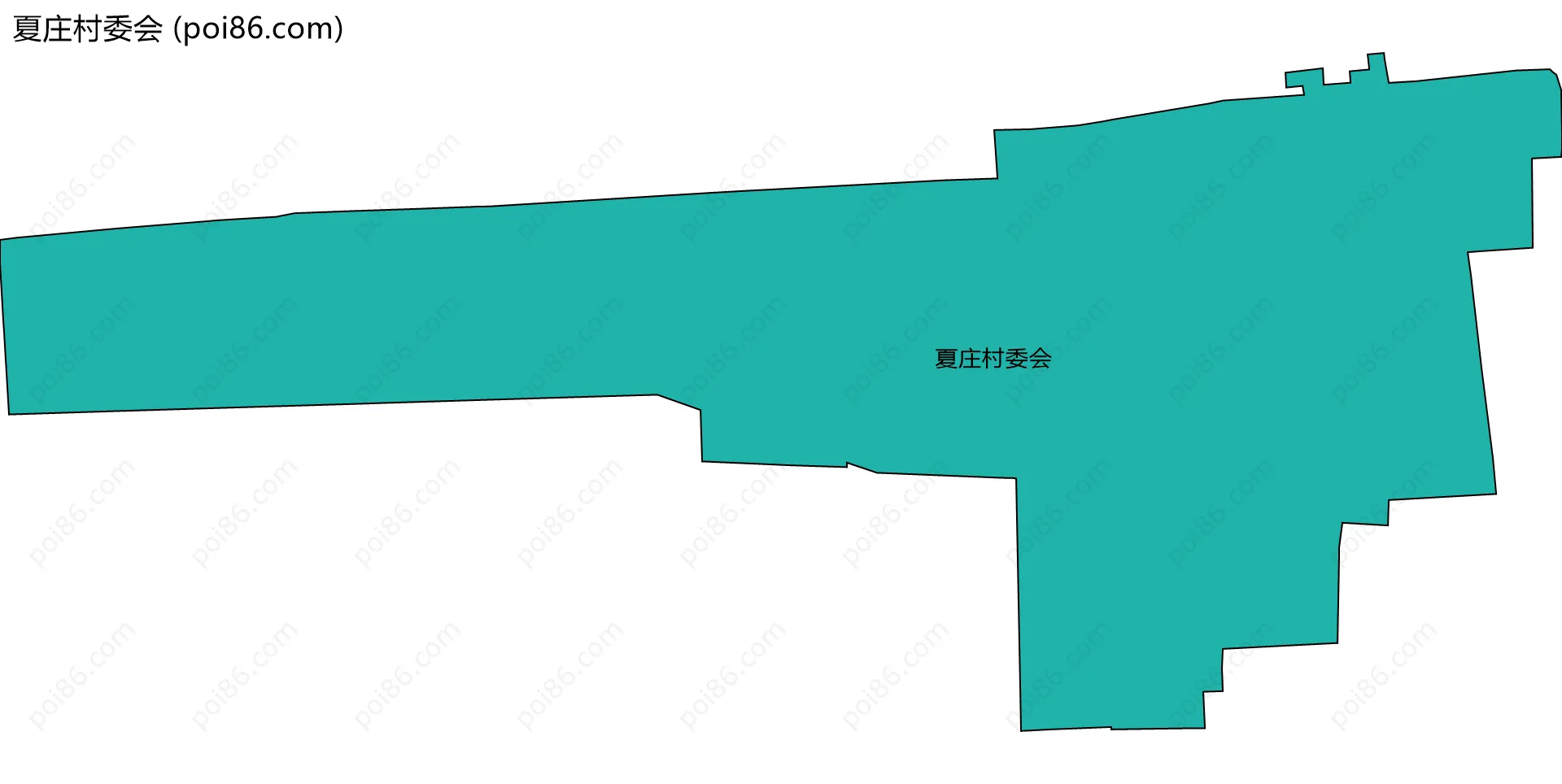 夏庄村委会边界地图