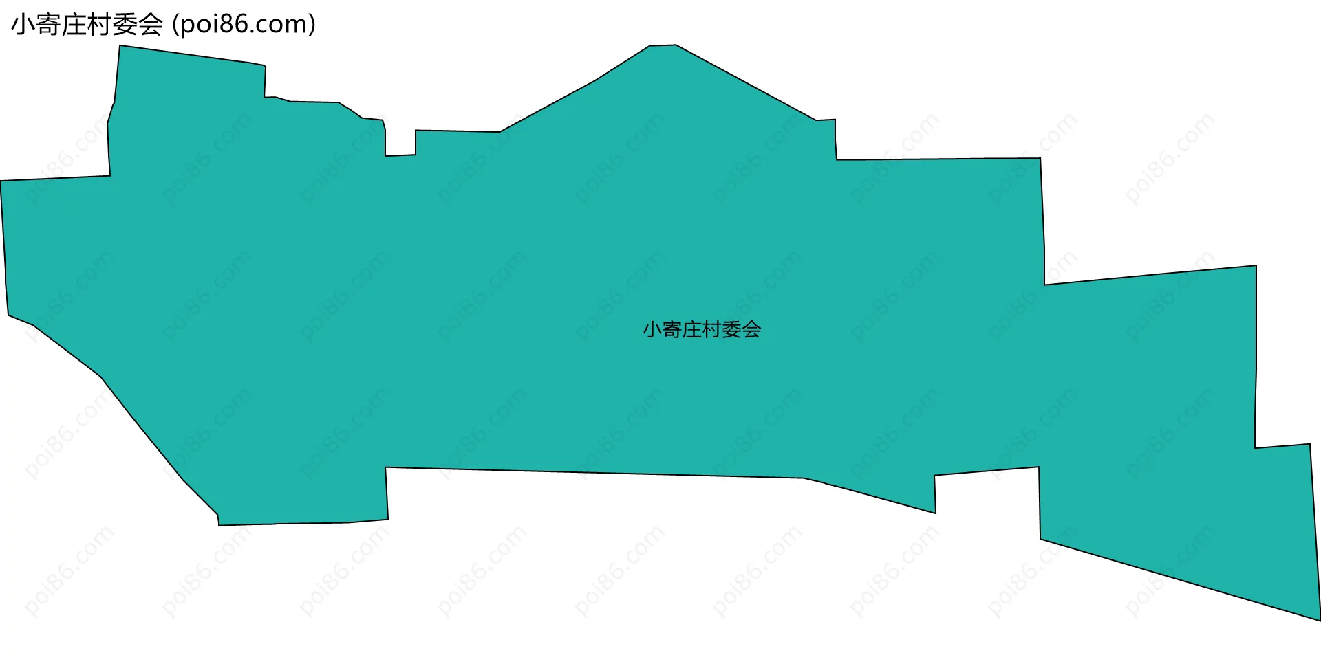 小寄庄村委会边界地图