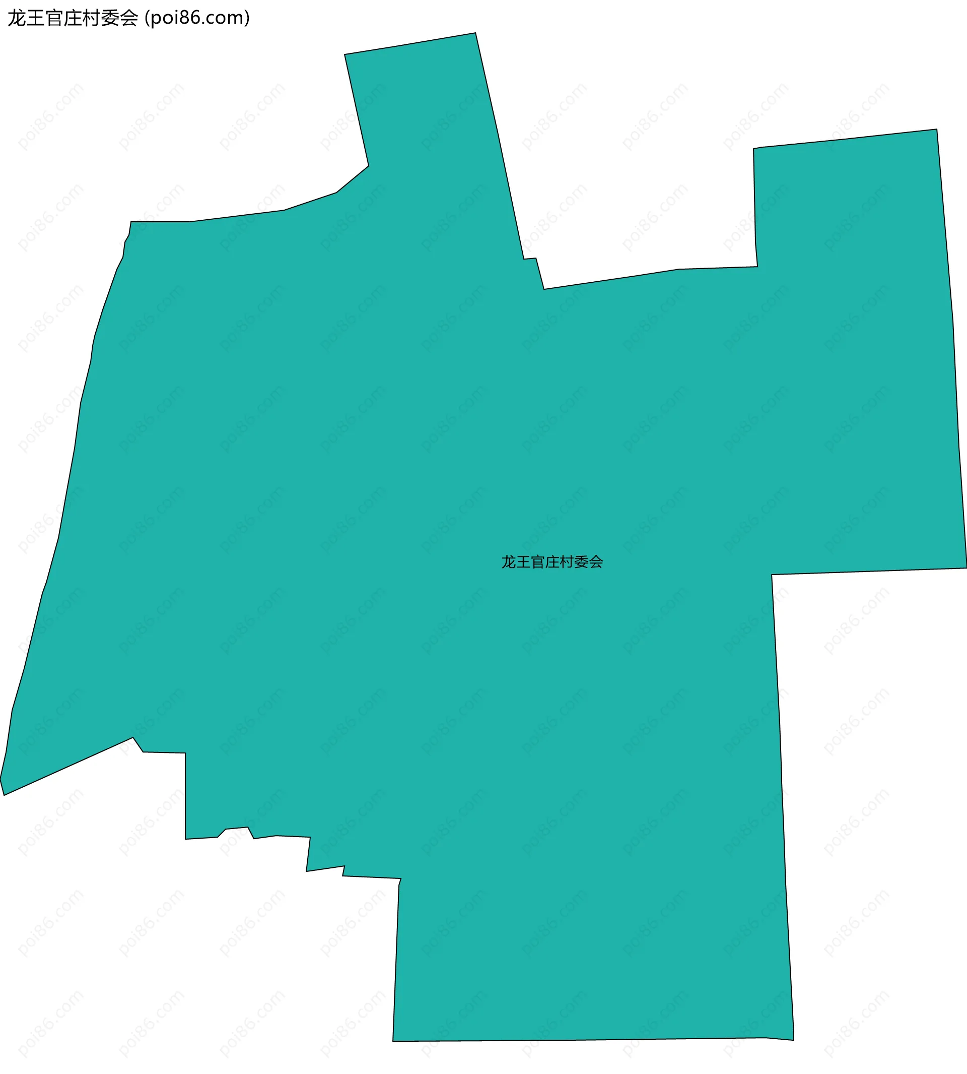 龙王官庄村委会边界地图