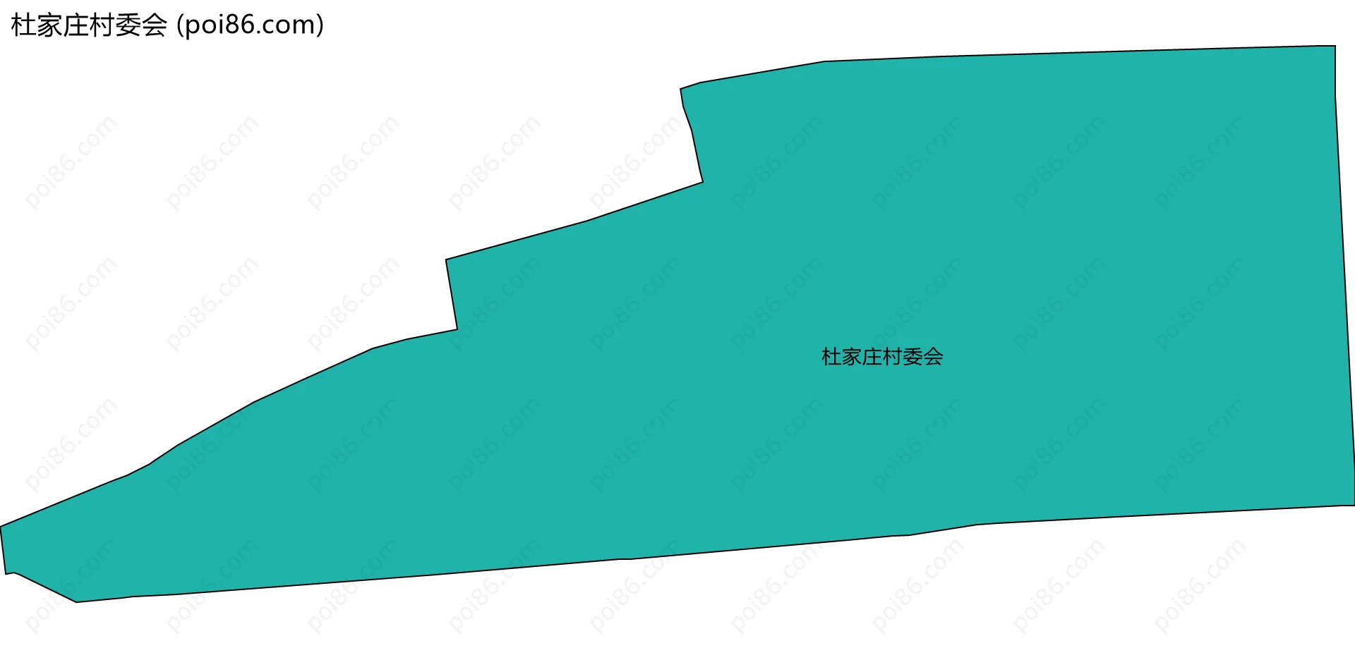 杜家庄村委会边界地图