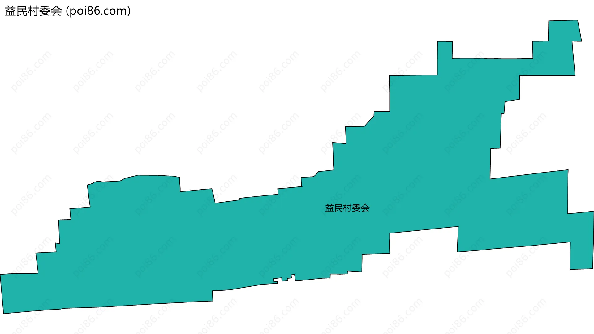 益民村委会边界地图