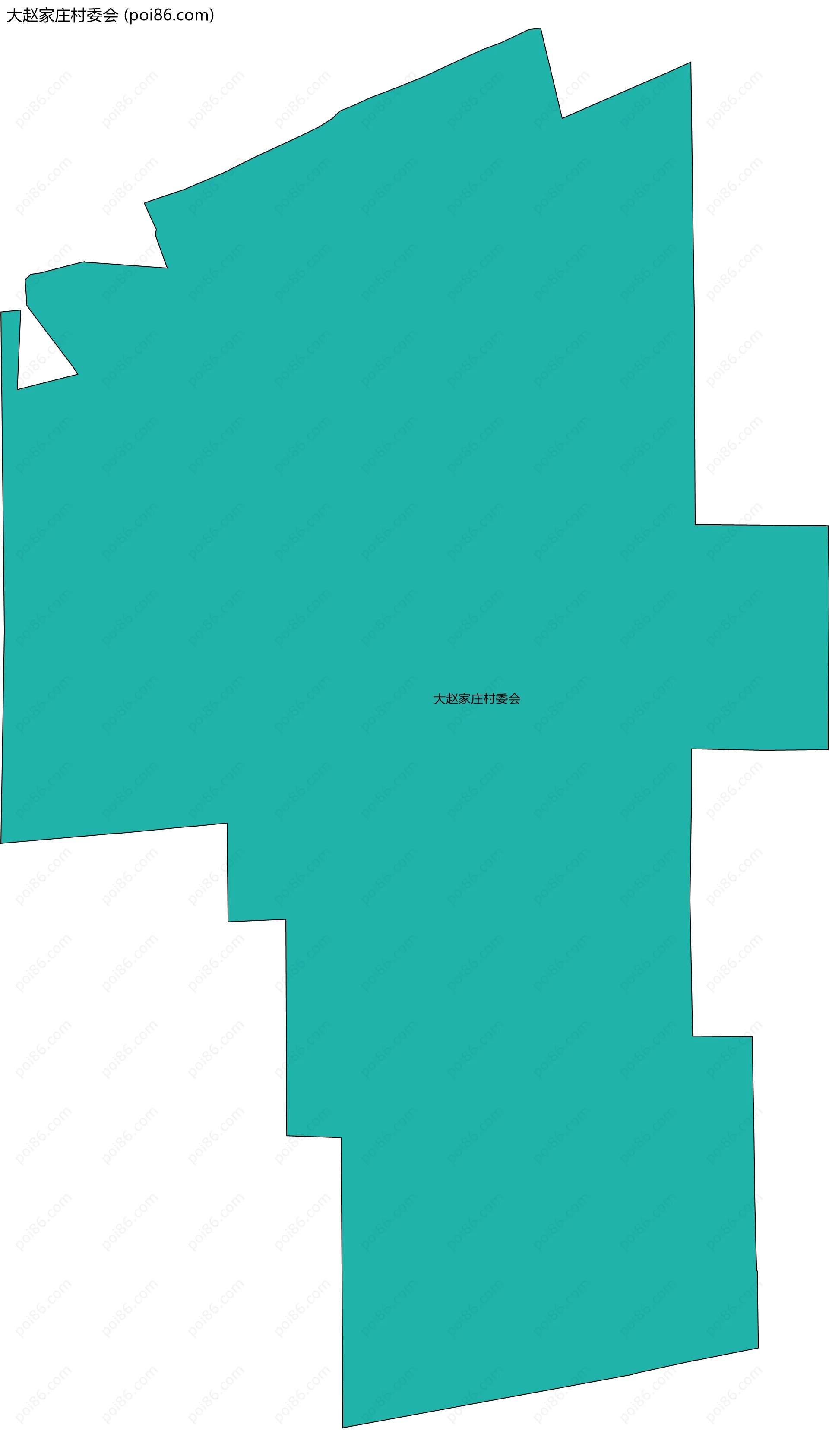 大赵家庄村委会边界地图