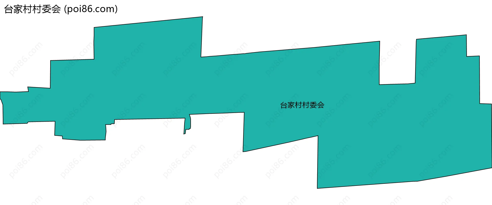 台家村村委会边界地图