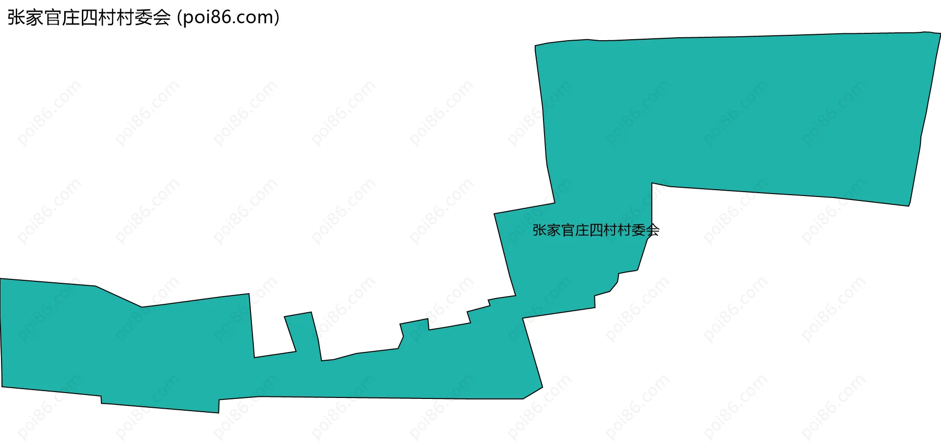 张家官庄四村村委会边界地图