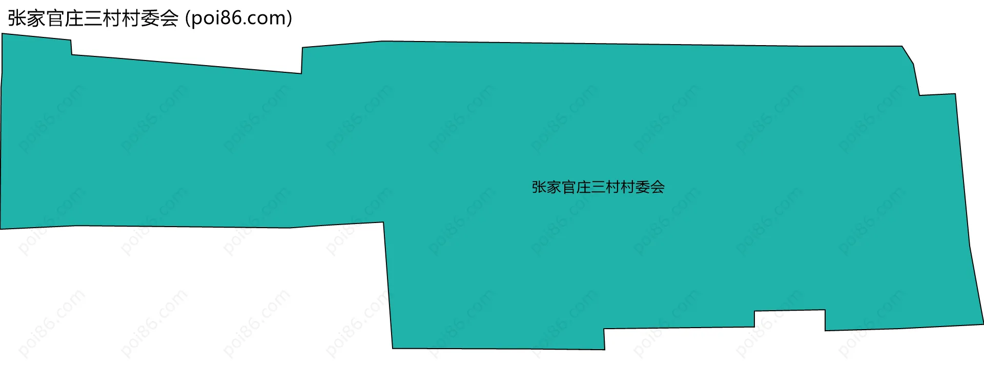 张家官庄三村村委会边界地图