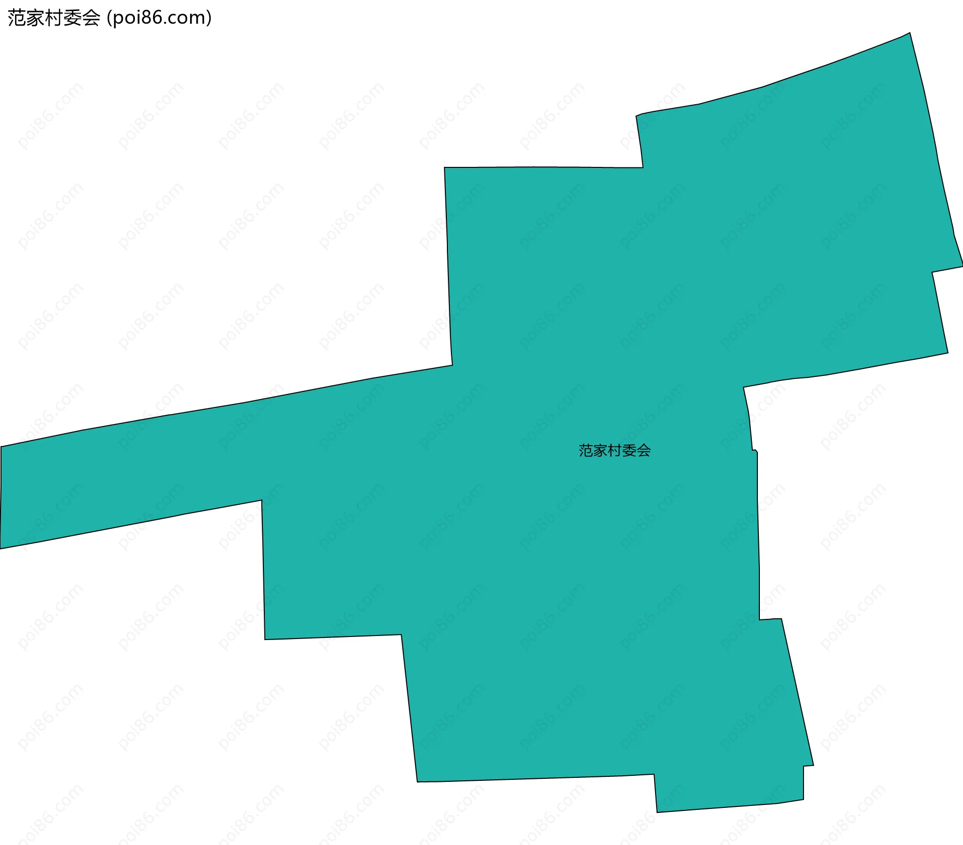 范家村委会边界地图