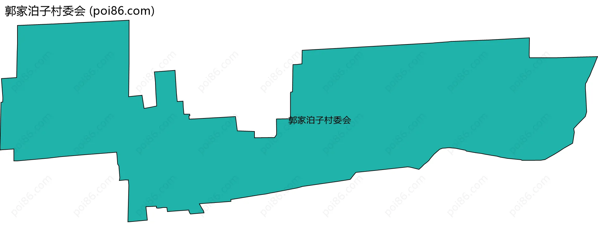 郭家泊子村委会边界地图