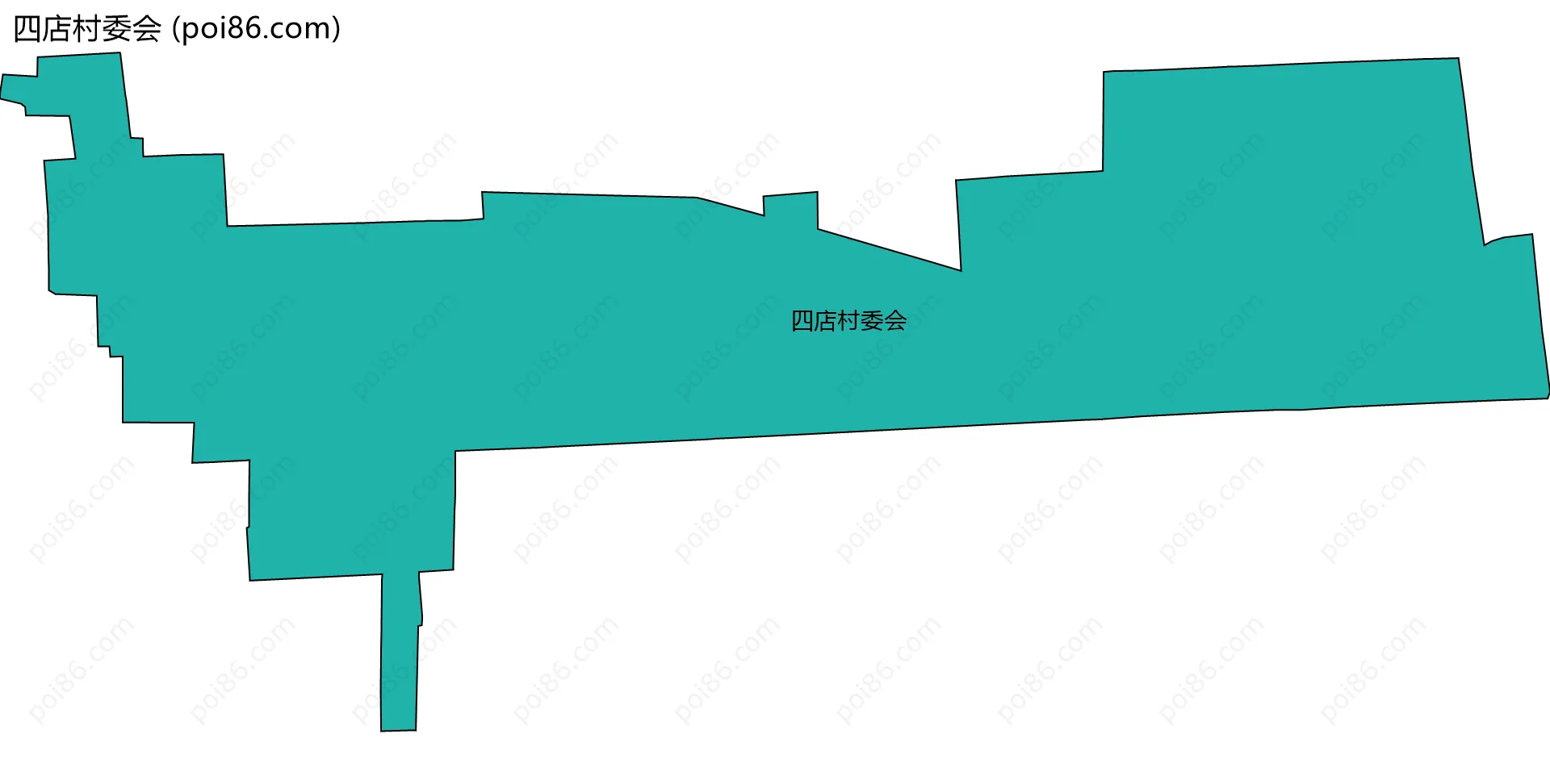 四店村委会边界地图