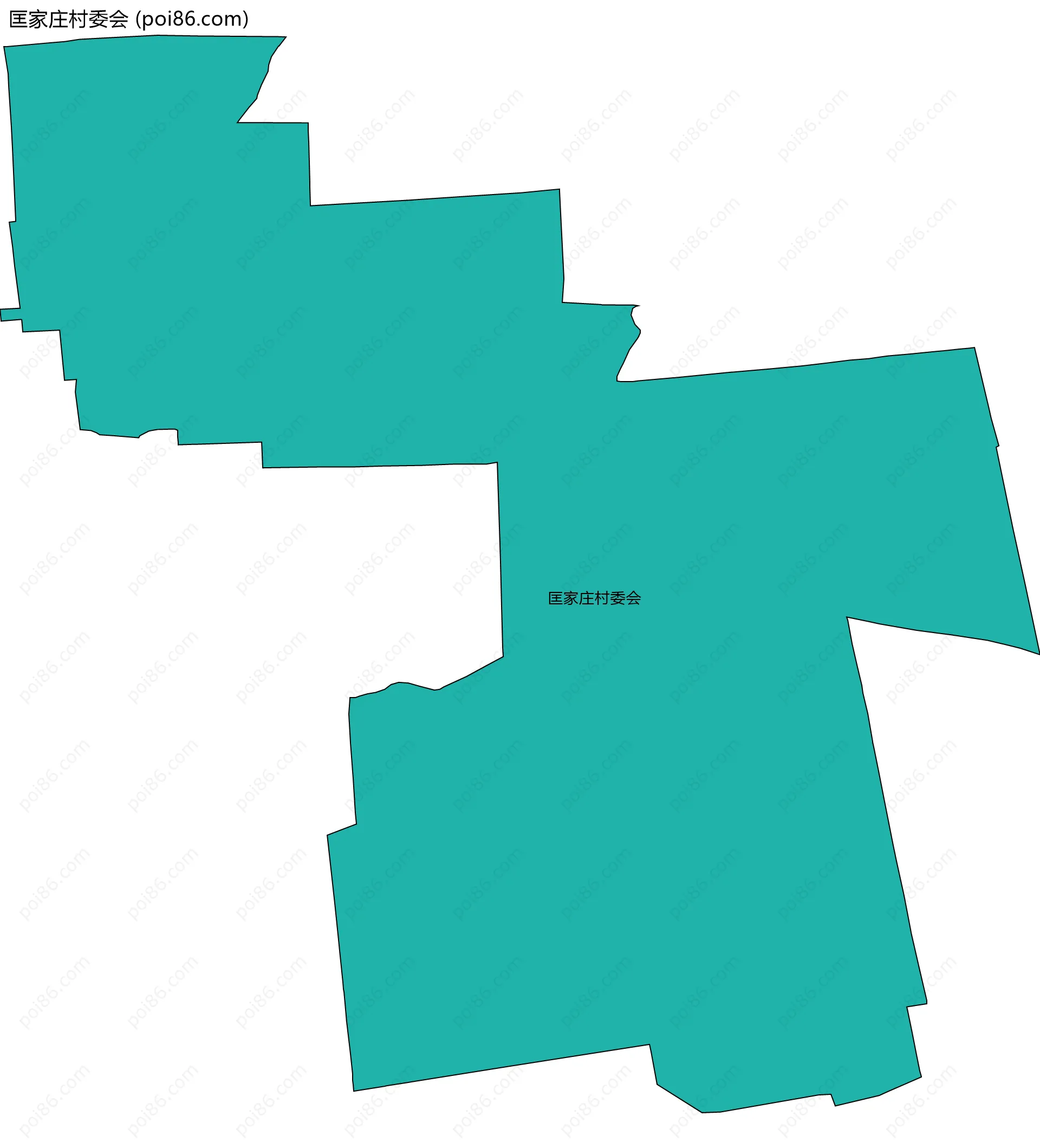 匡家庄村委会边界地图