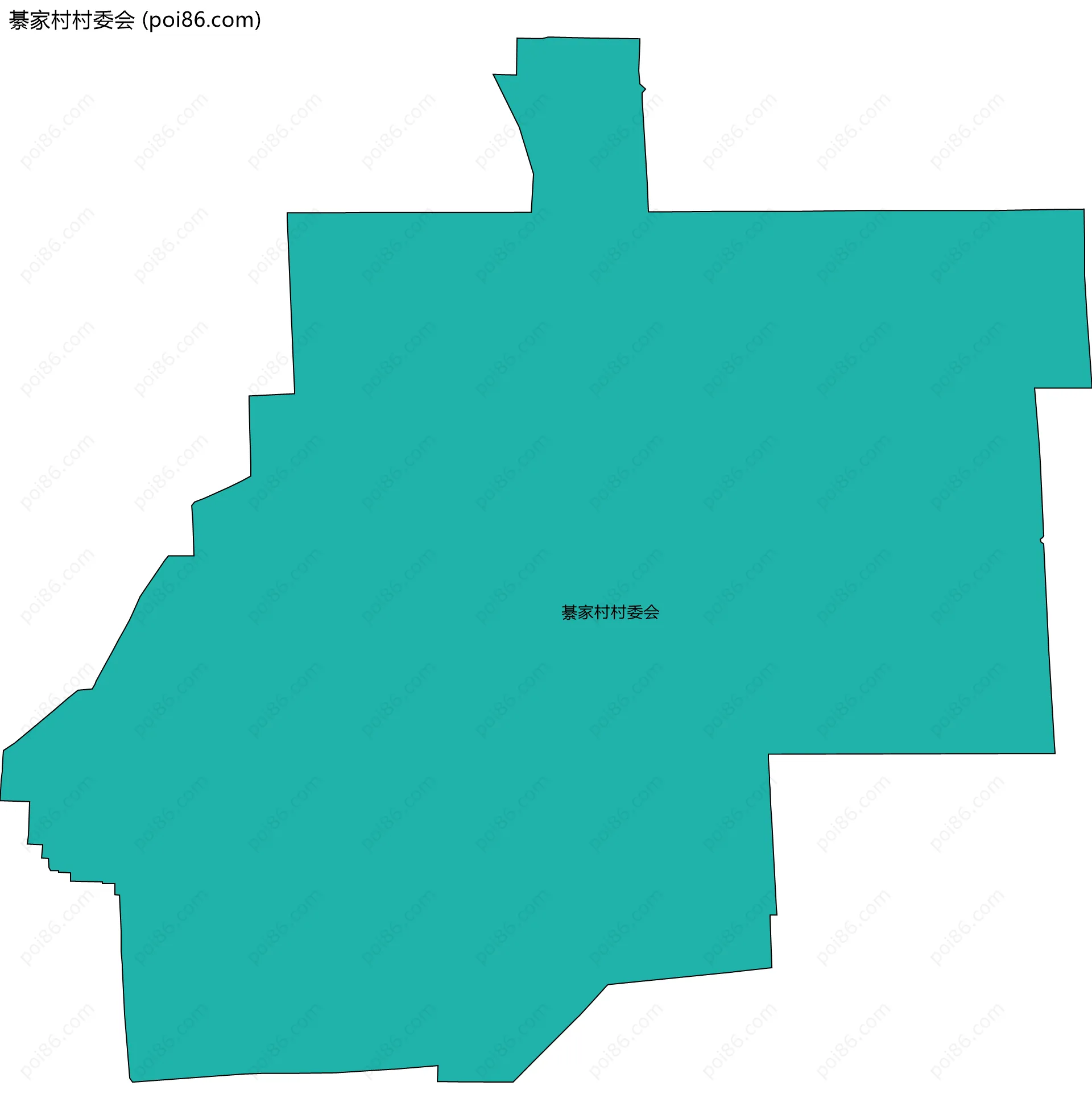 綦家村村委会边界地图