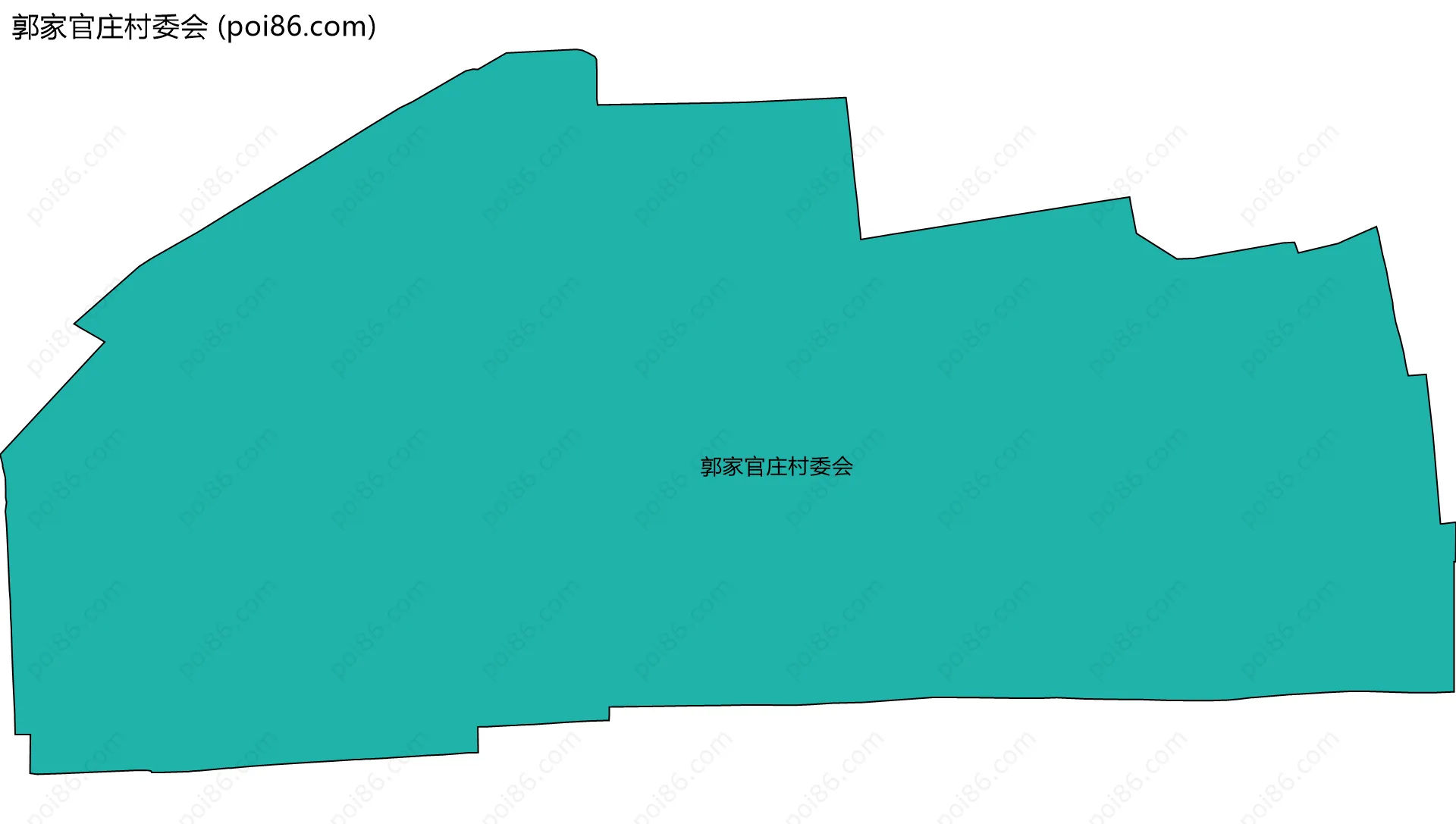 郭家官庄村委会边界地图