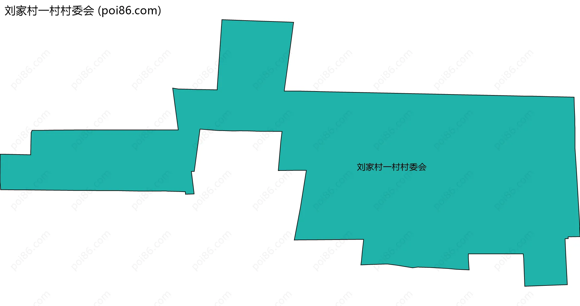 刘家村一村村委会边界地图