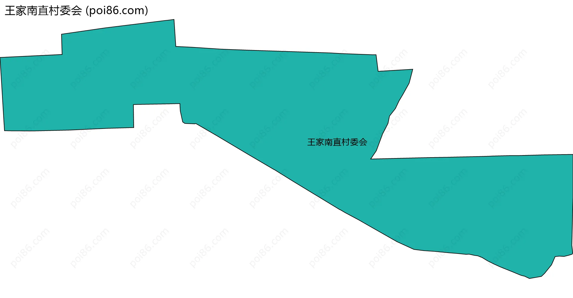 王家南直村委会边界地图