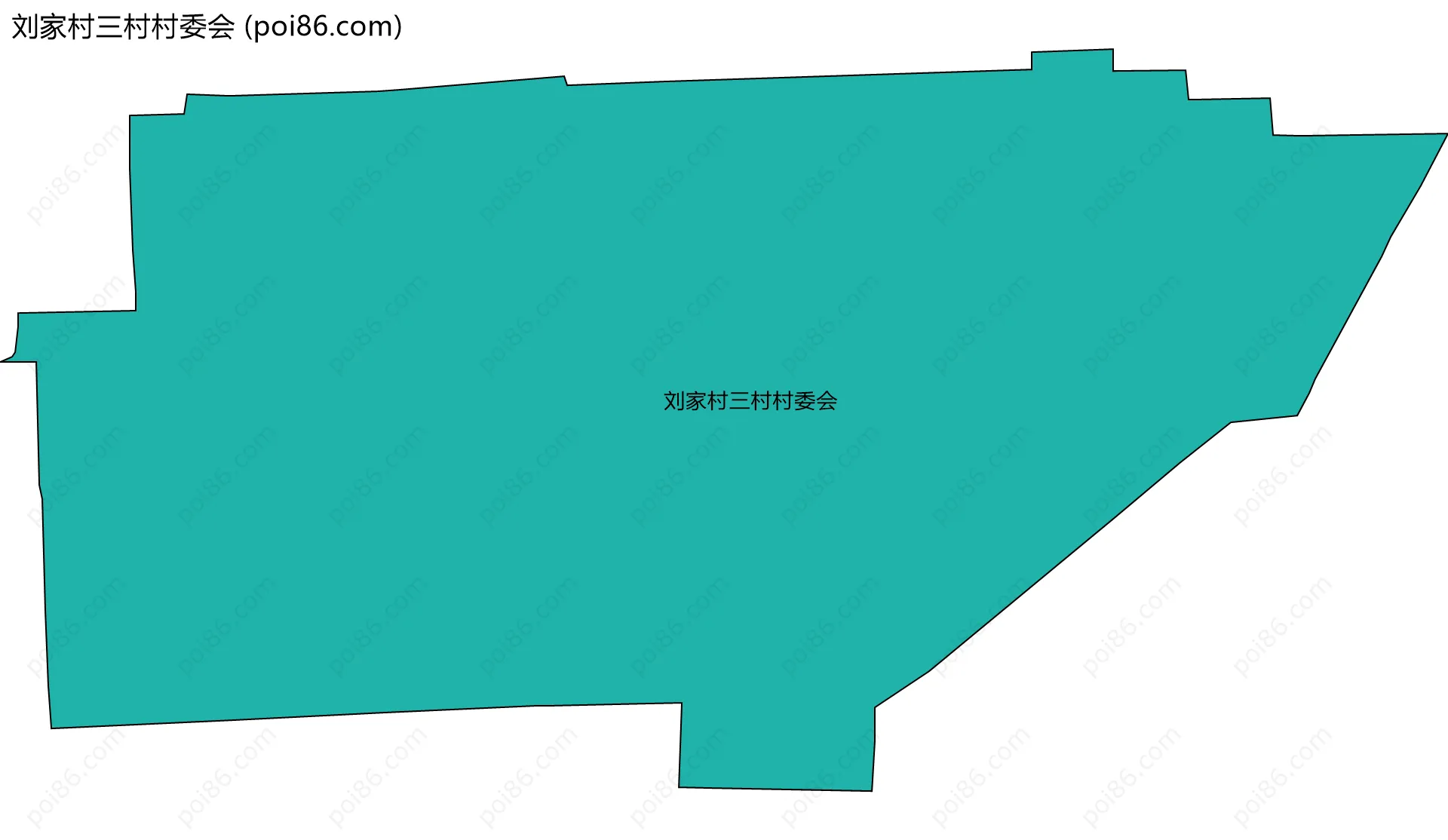 刘家村三村村委会边界地图