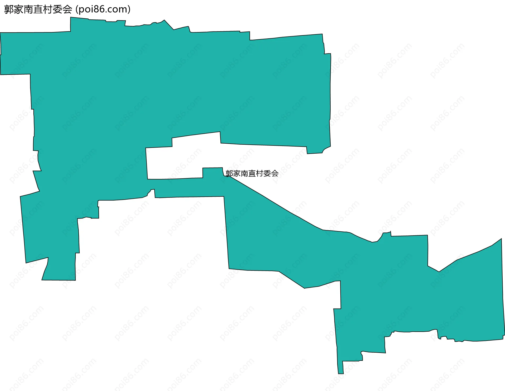 郭家南直村委会边界地图