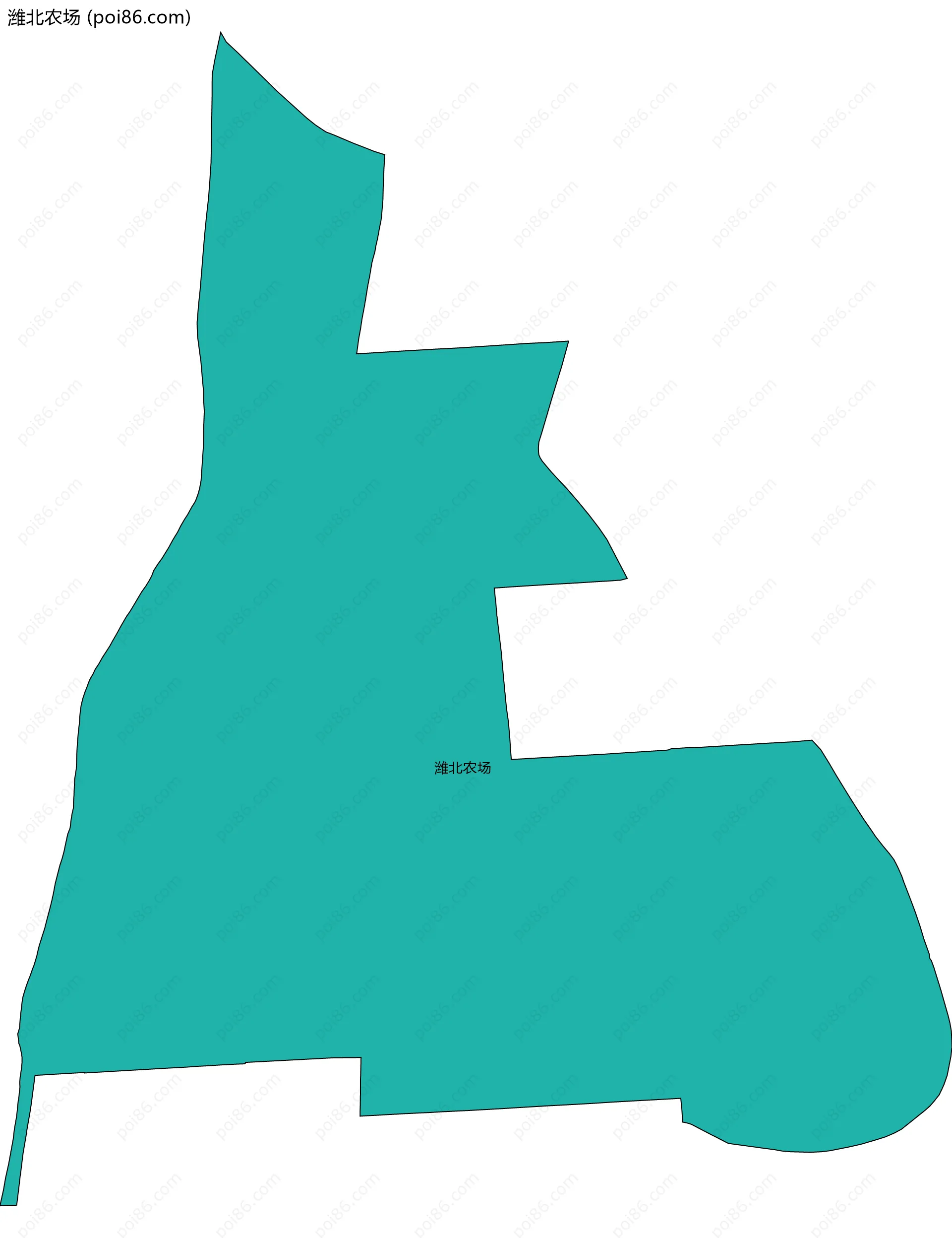 潍北农场边界地图