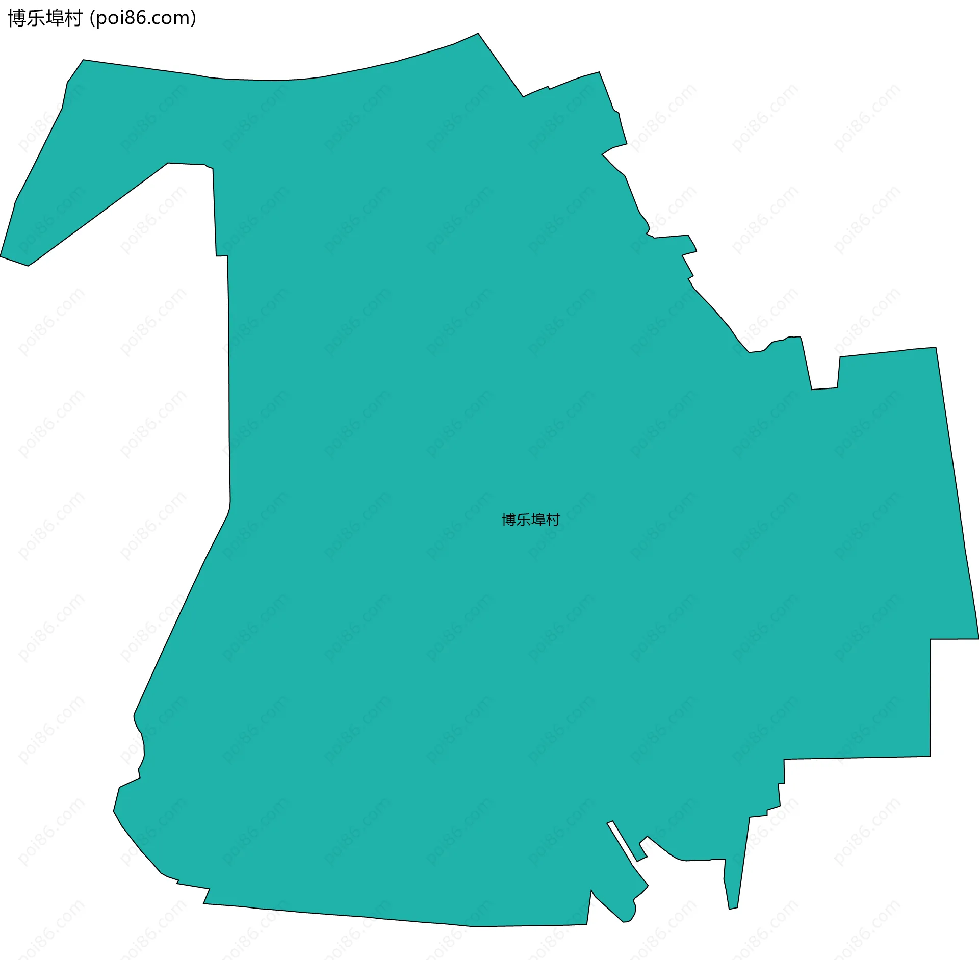 博乐埠村边界地图