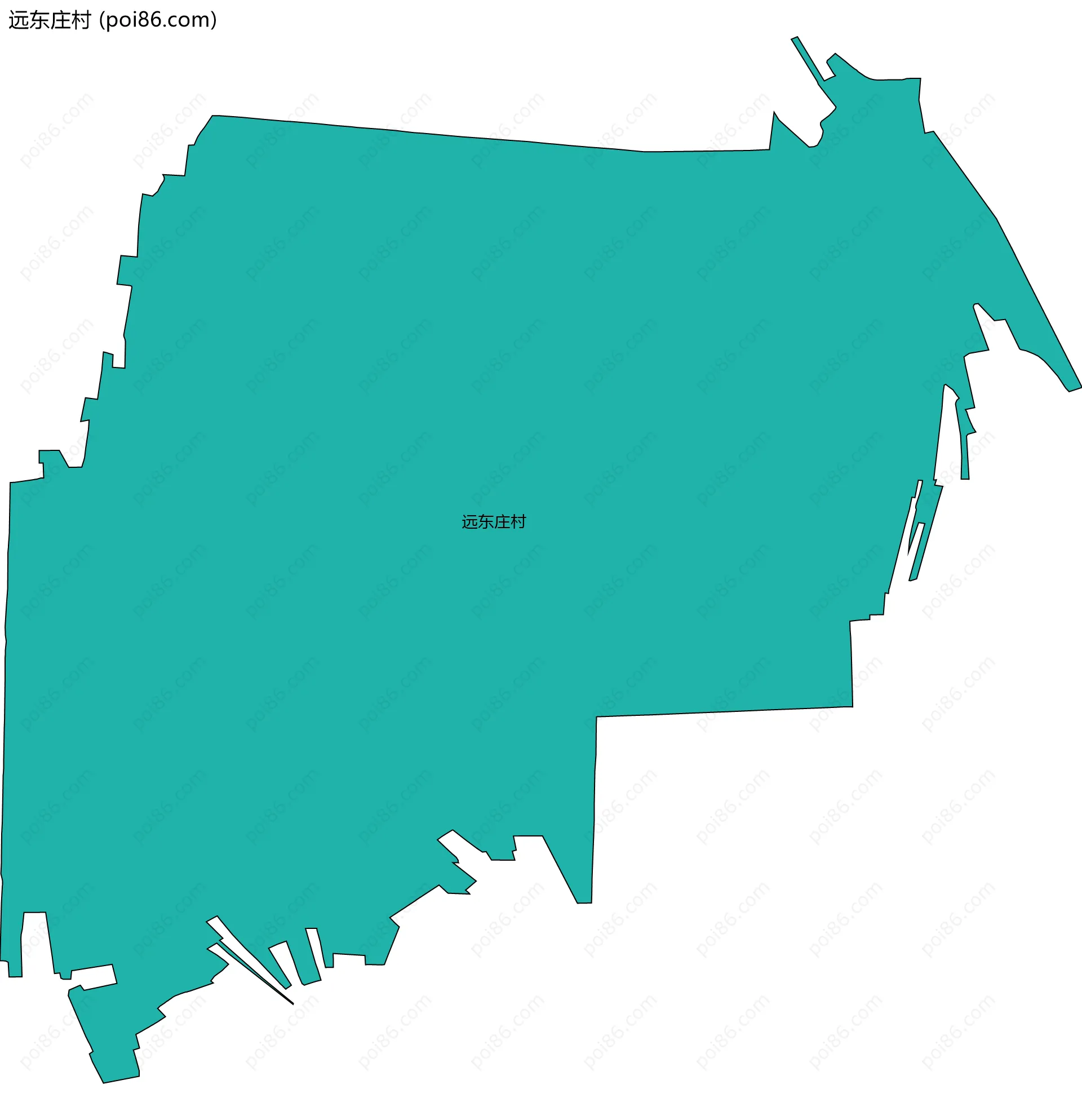 远东庄村边界地图