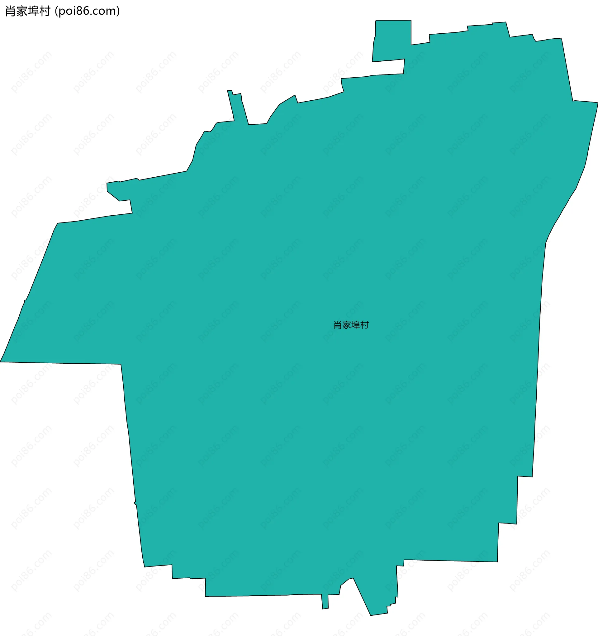 肖家埠村边界地图