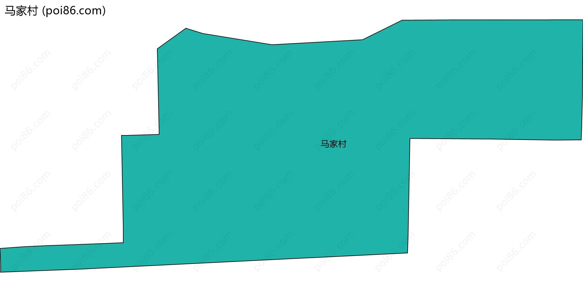 马家村边界地图