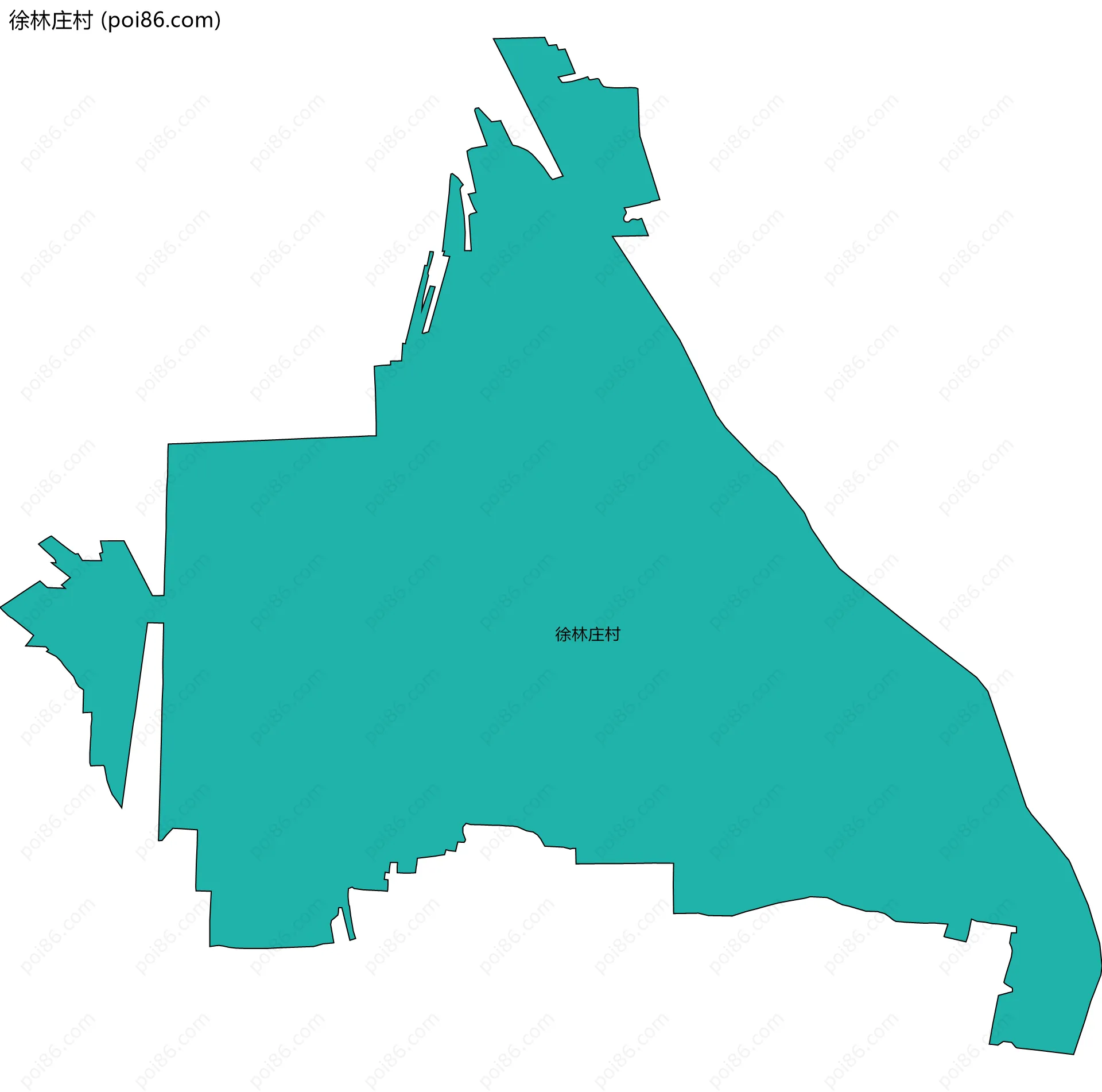 徐林庄村边界地图