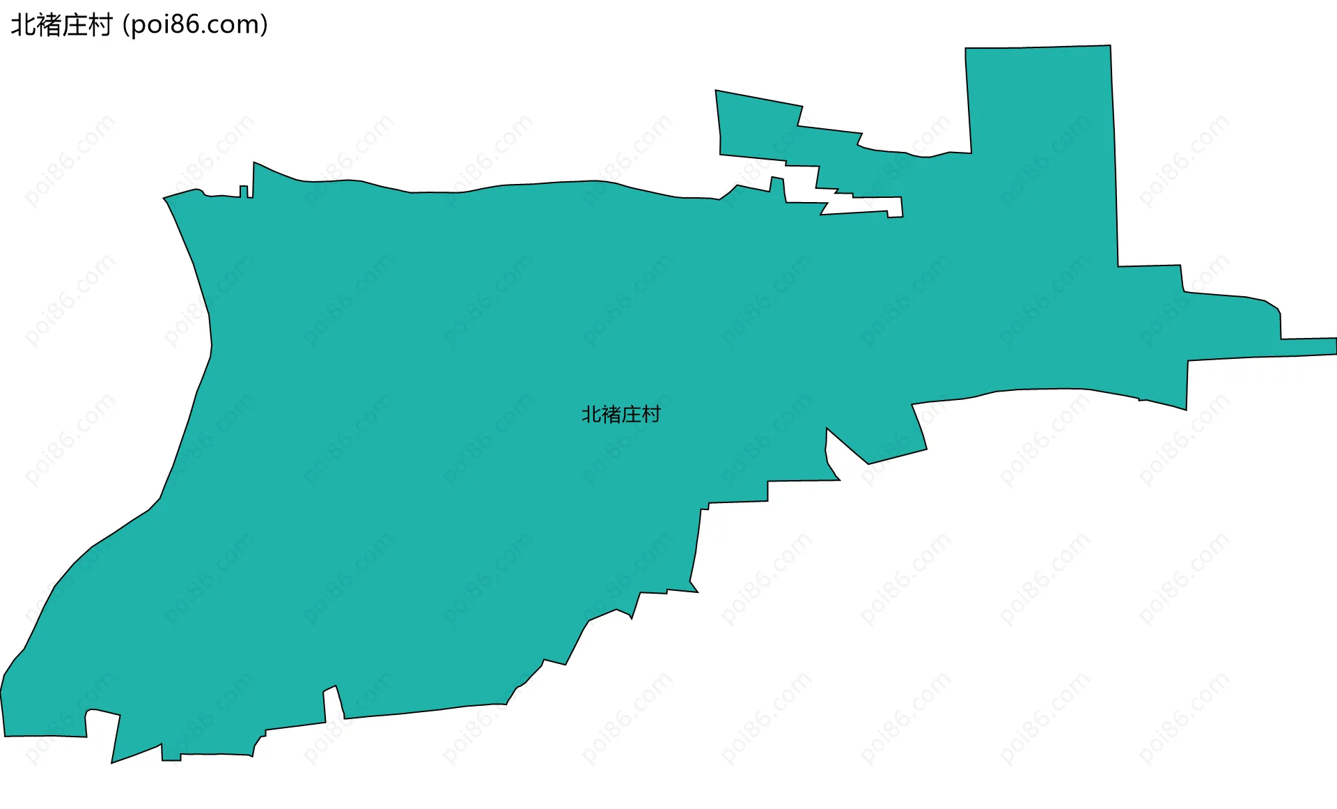北褚庄村边界地图