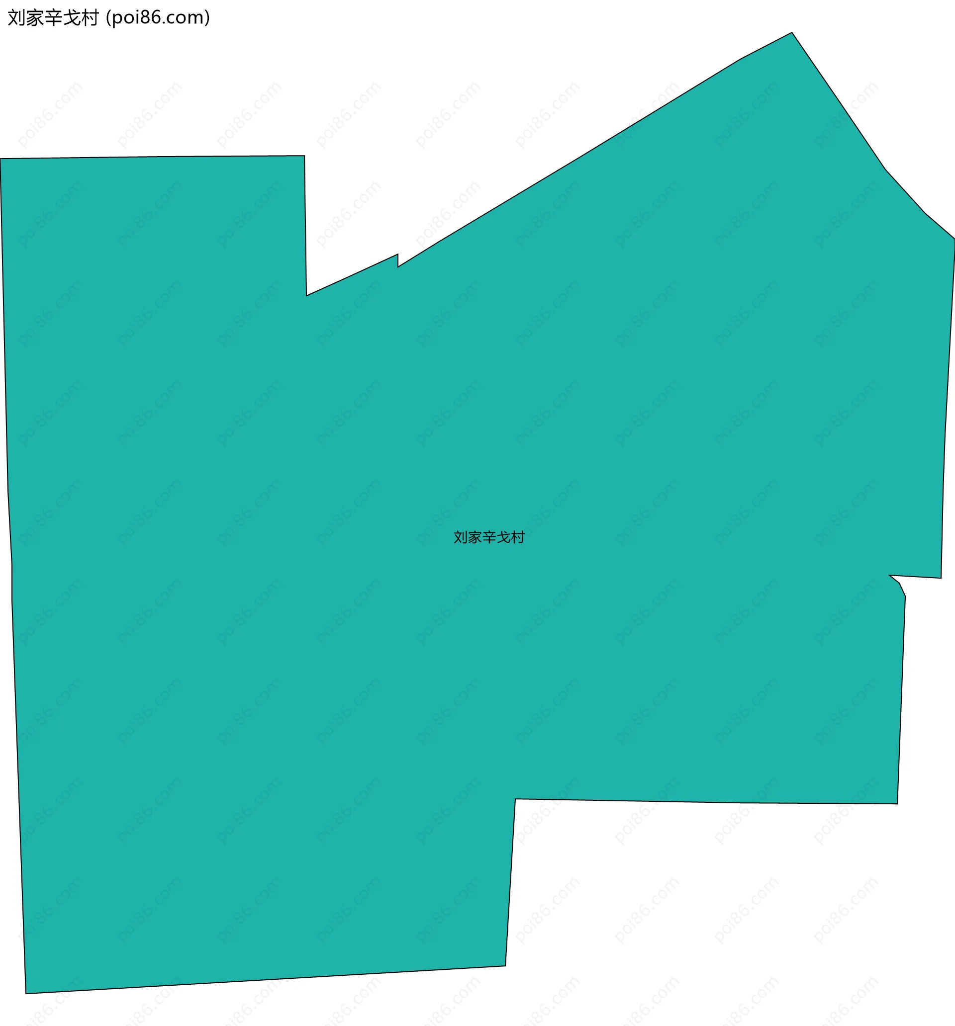 刘家辛戈村边界地图