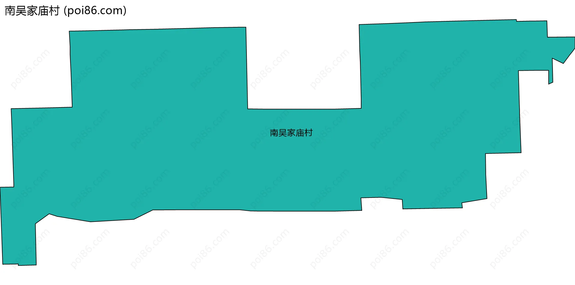 南吴家庙村边界地图