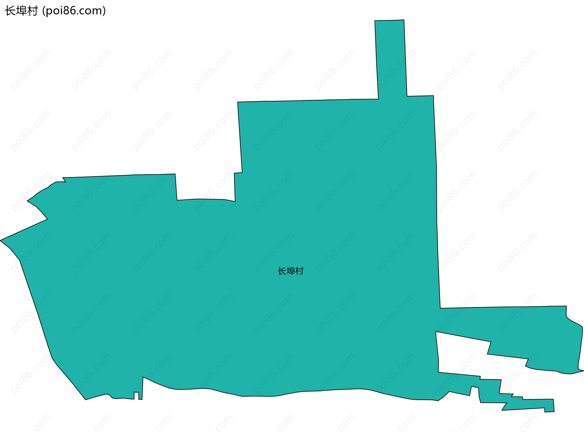 长埠村边界地图