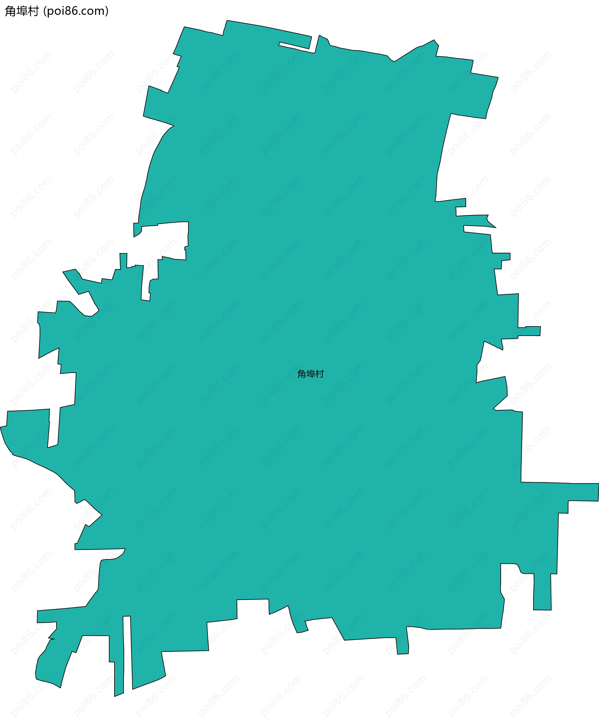 角埠村边界地图