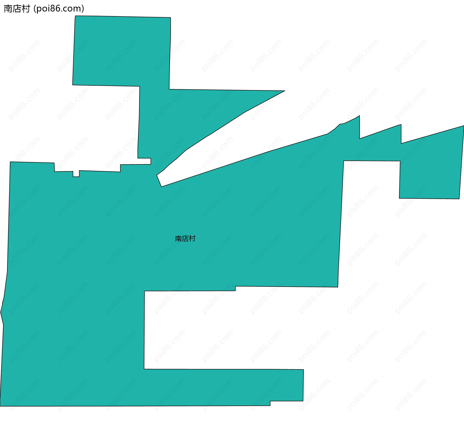 南店村边界地图