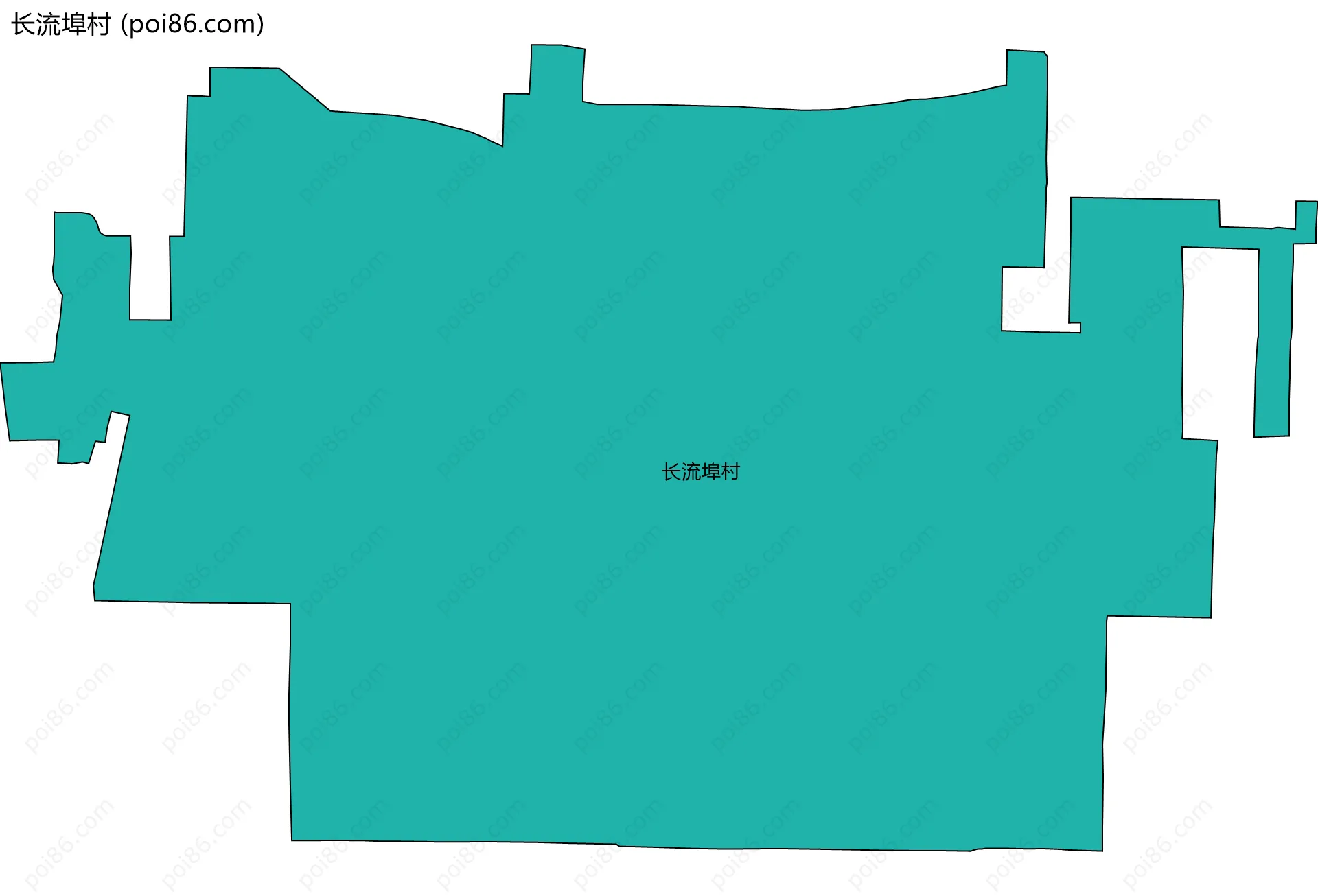 长流埠村边界地图