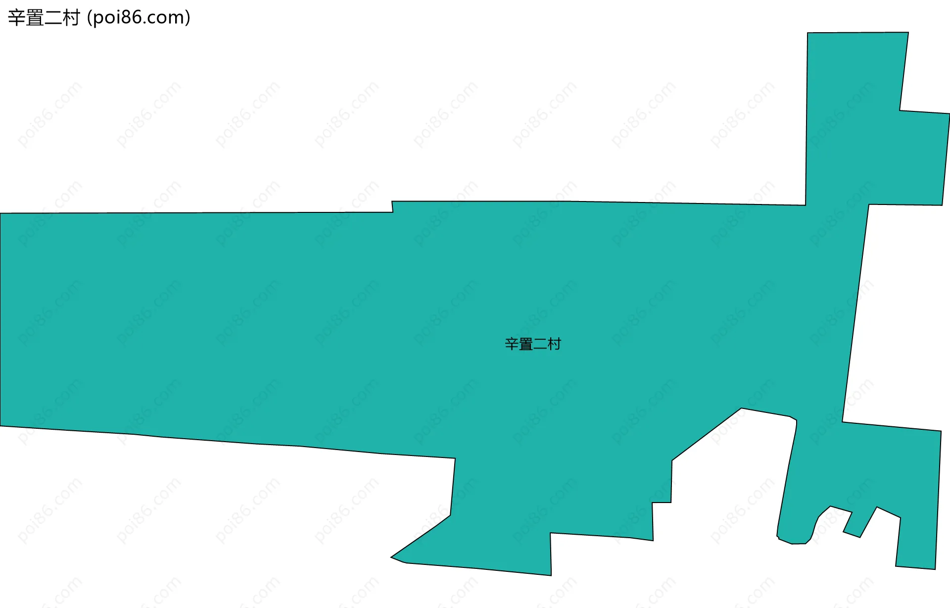 辛置二村边界地图
