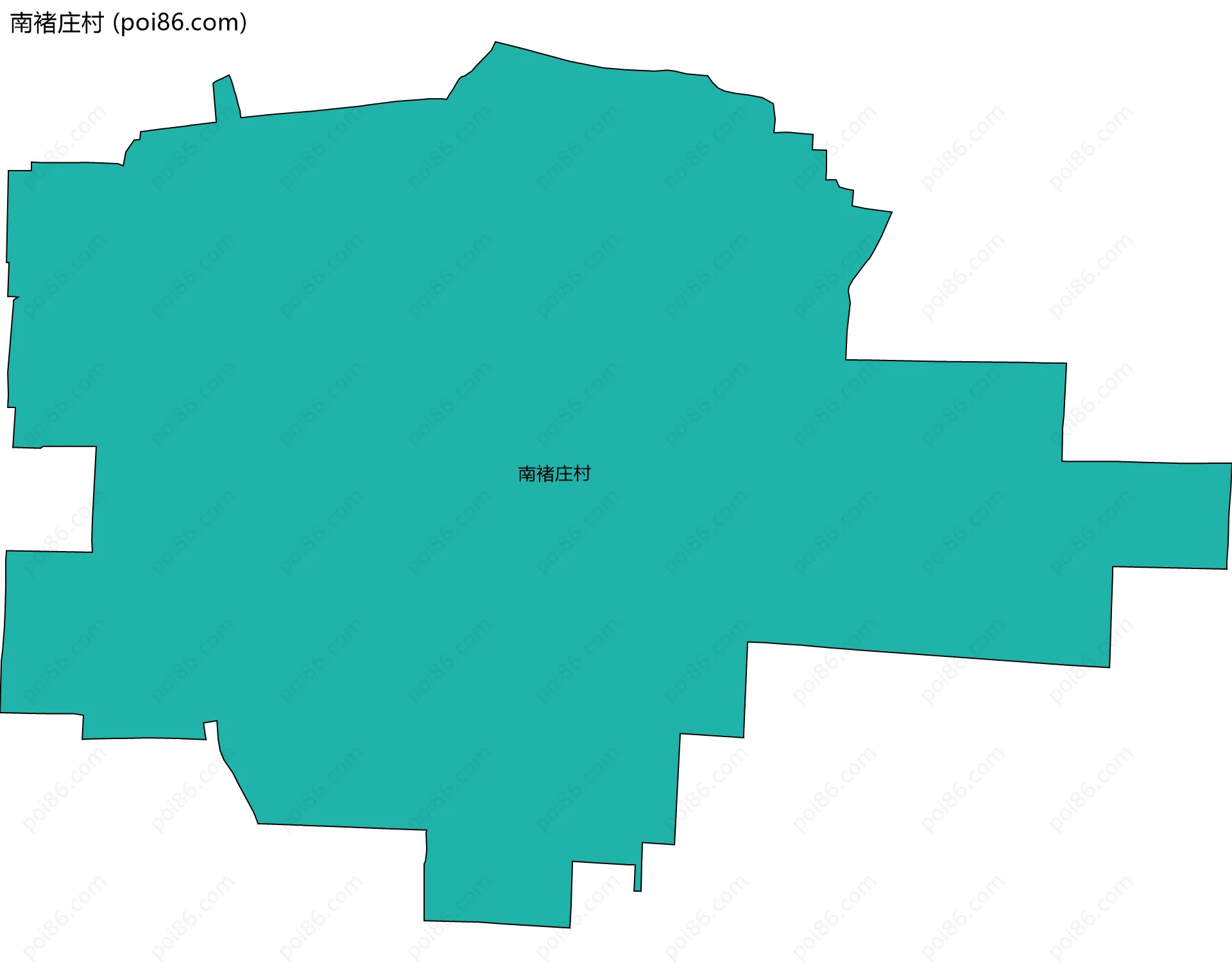 南褚庄村边界地图