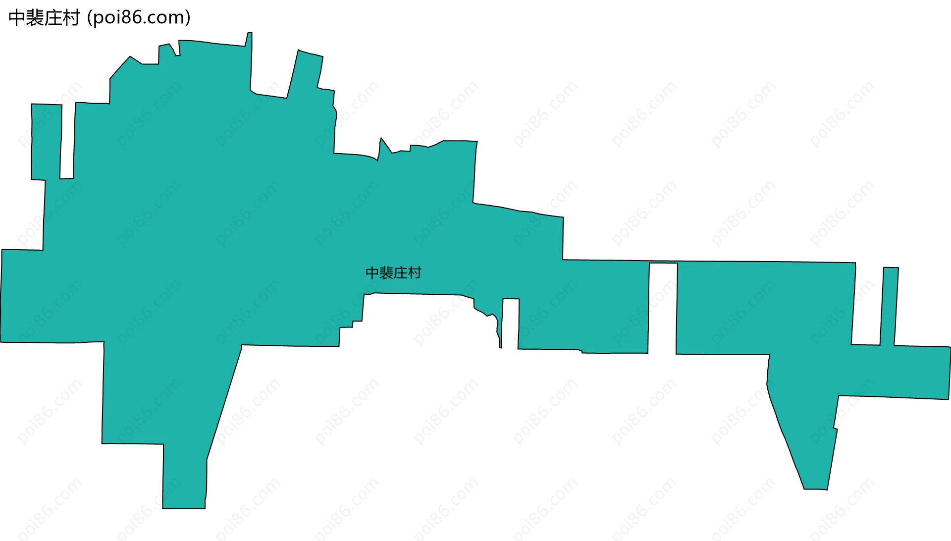 中裴庄村边界地图