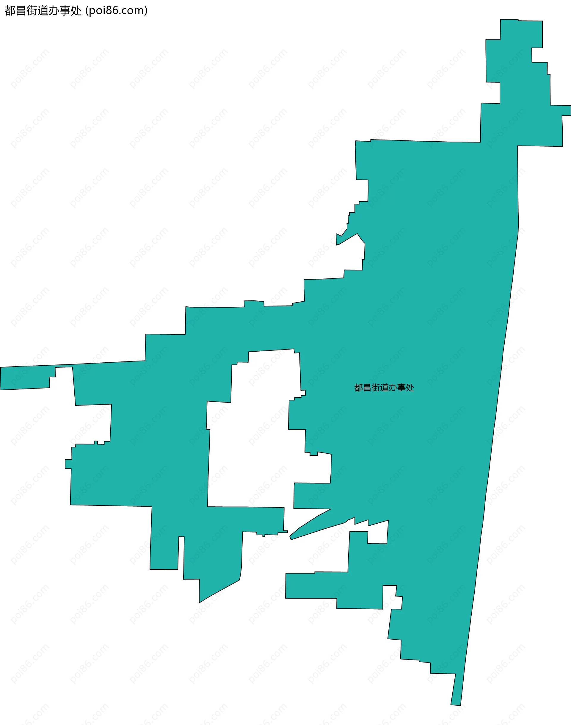 都昌街道办事处边界地图