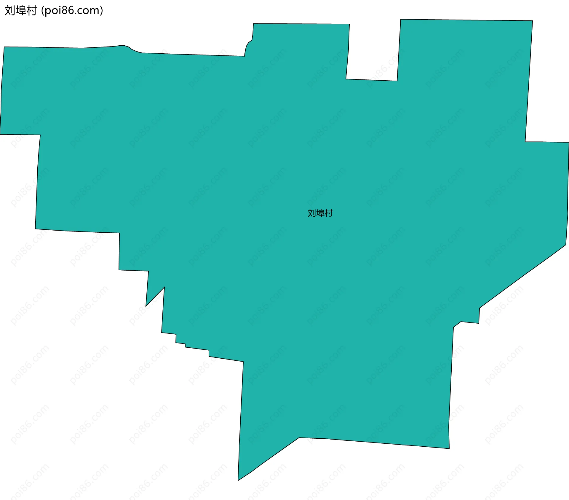 刘埠村边界地图