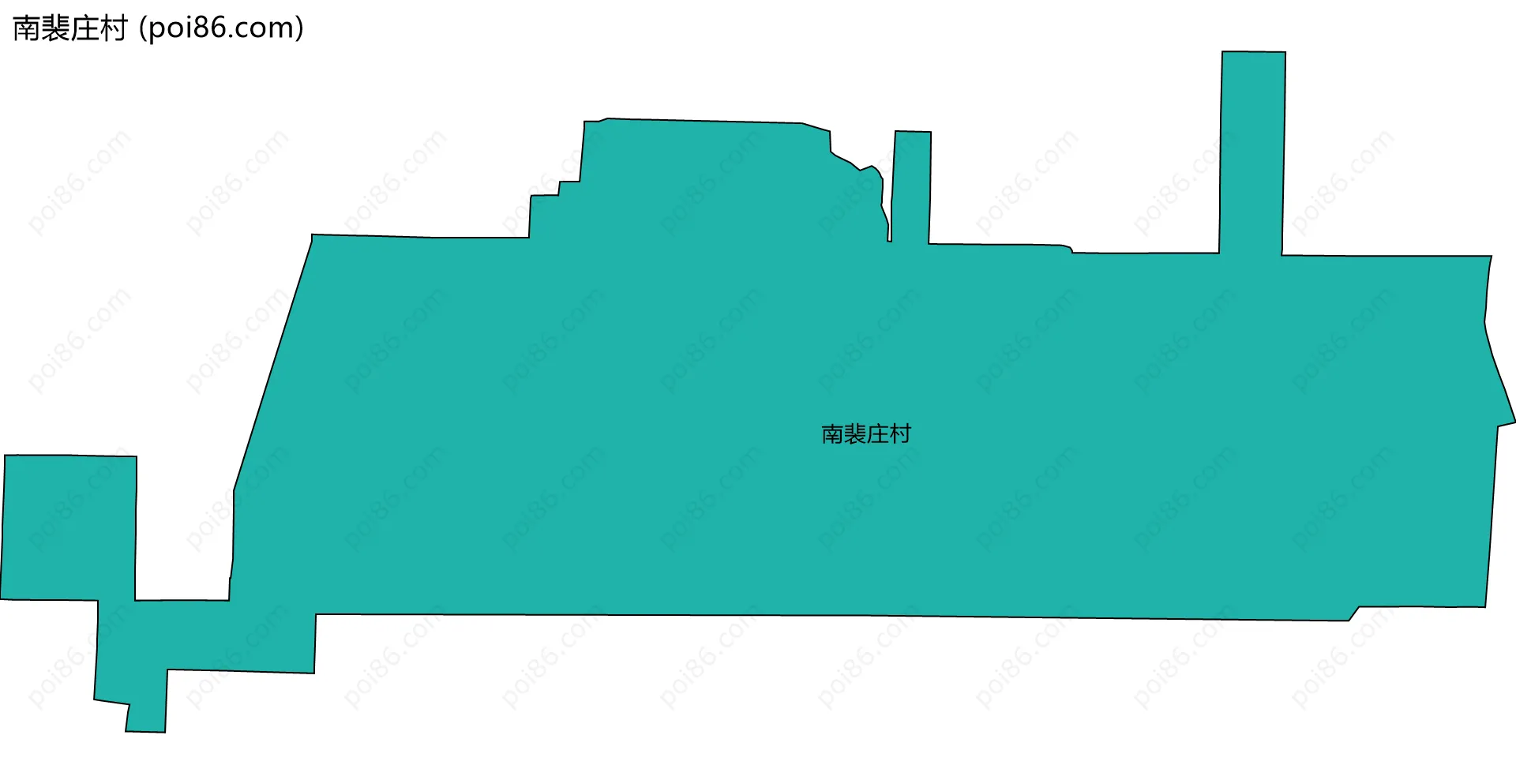 南裴庄村边界地图