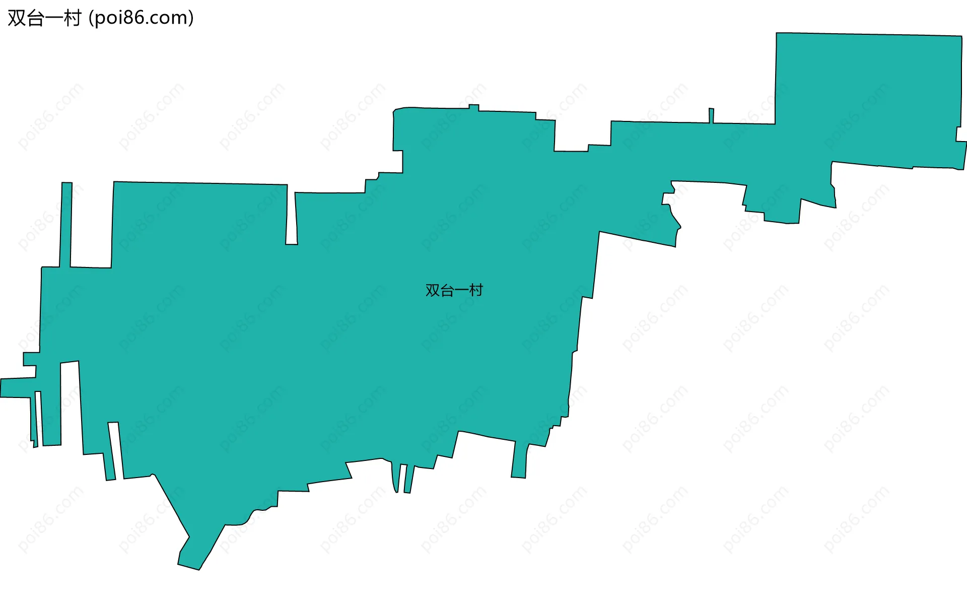 双台一村边界地图