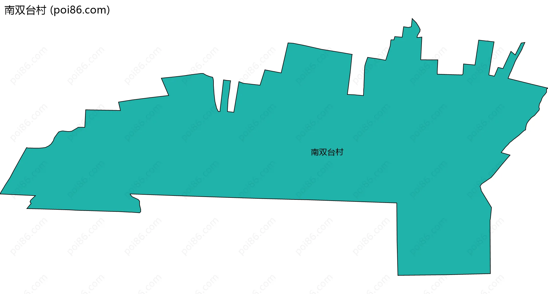 南双台村边界地图