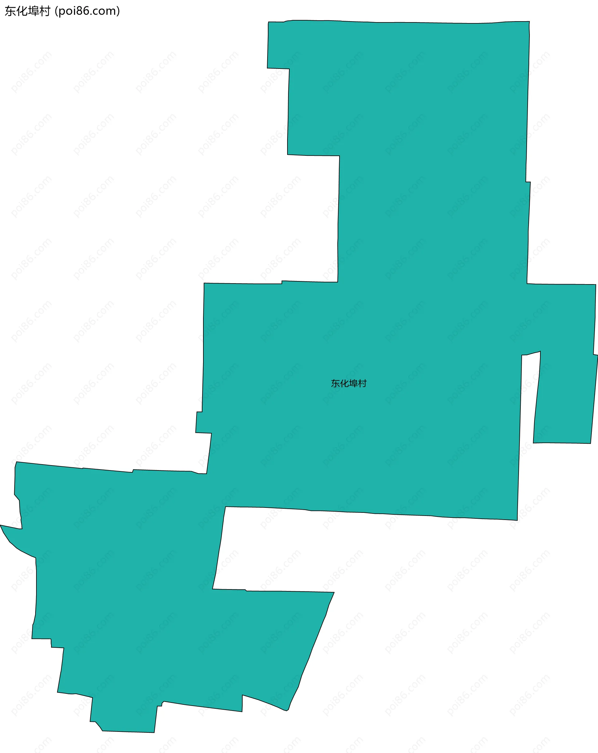 东化埠村边界地图