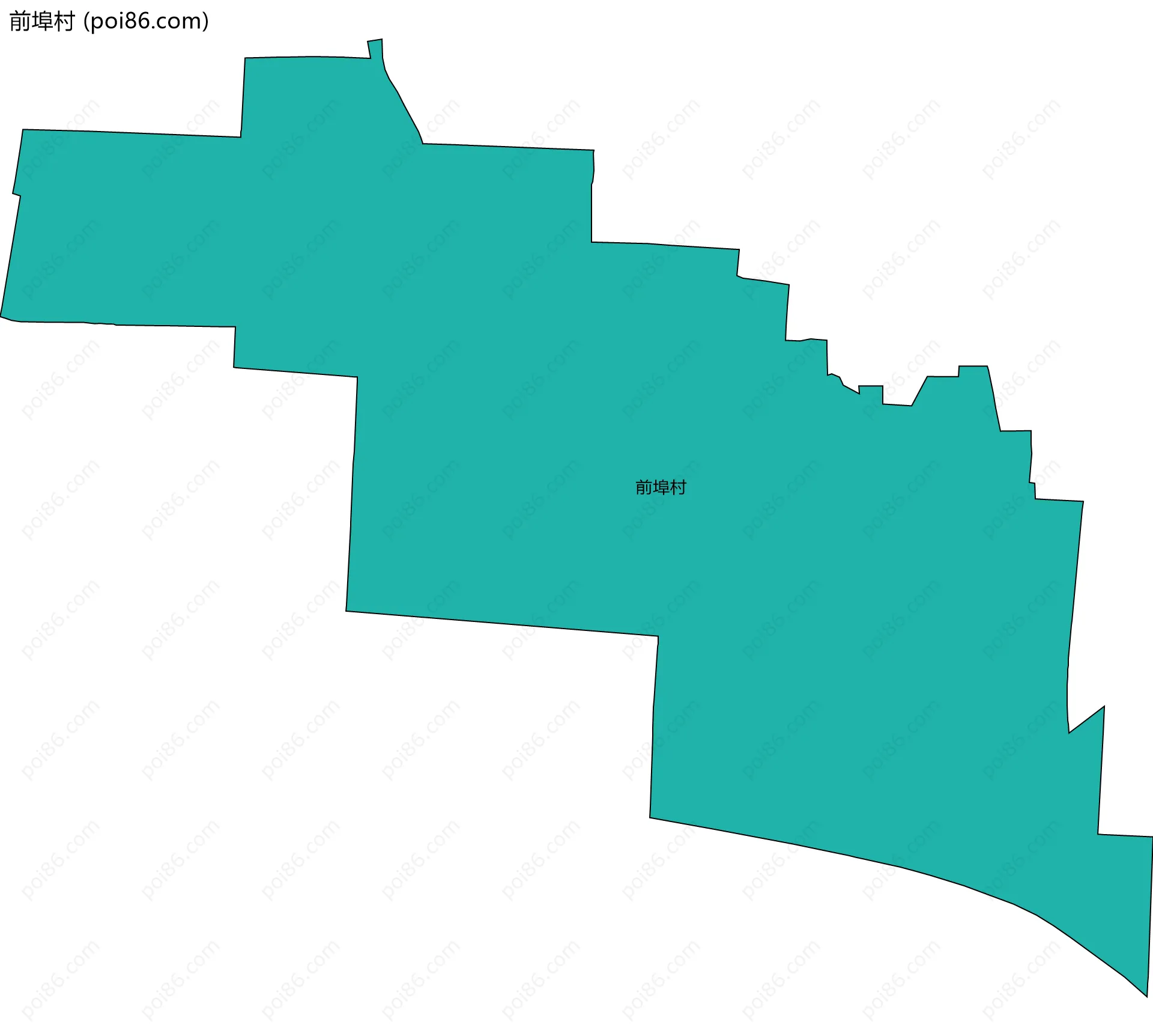 前埠村边界地图