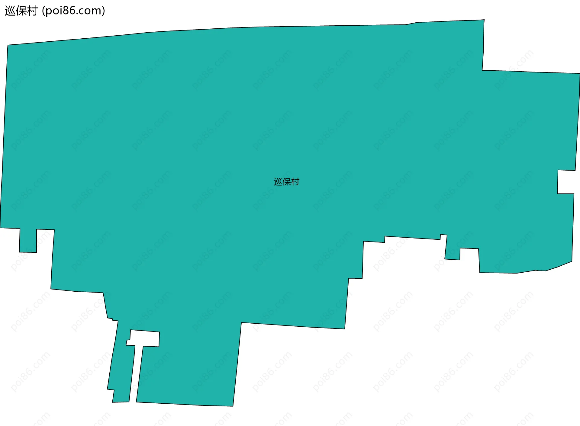 巡保村边界地图